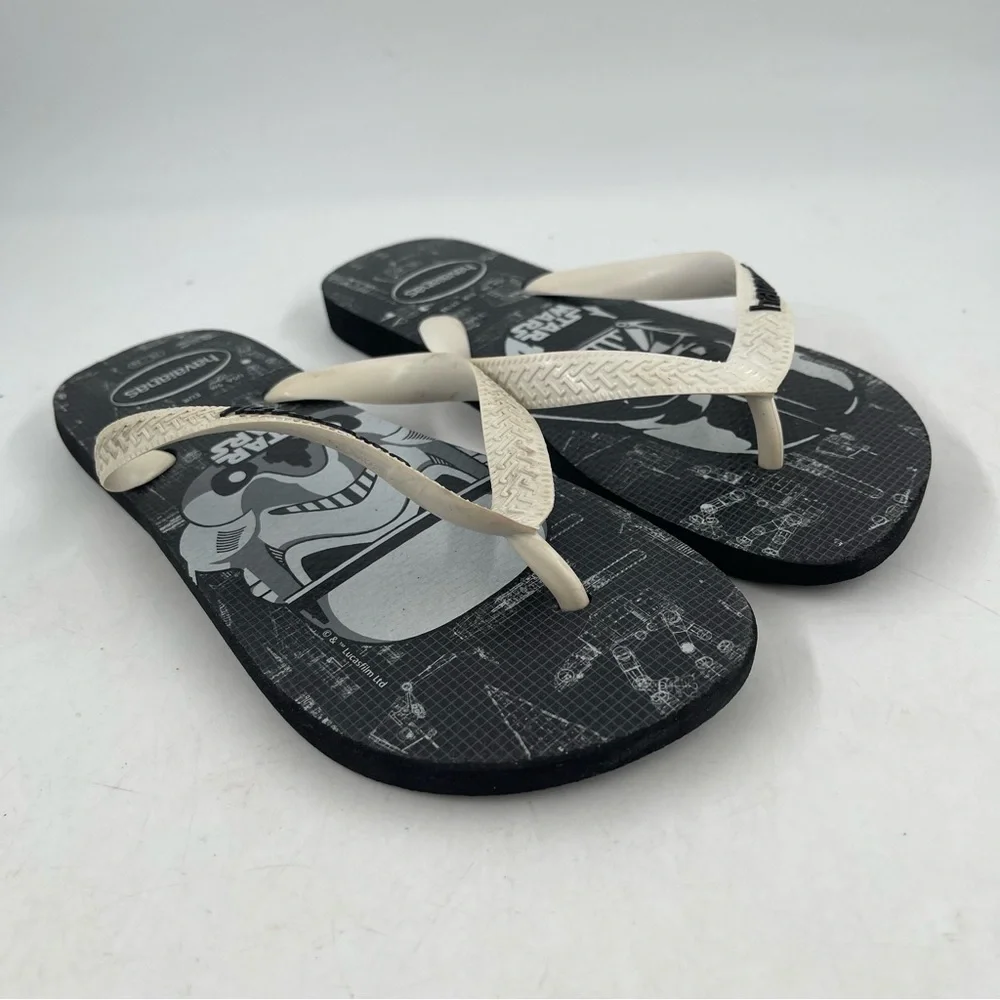 Havaianas Big Kids Star Wars Theme - Size 5 M - Flip Flops Thong Sandals